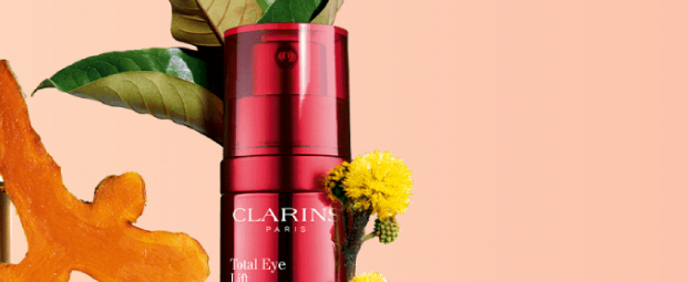 Bannière de produit pour Clarins Canada